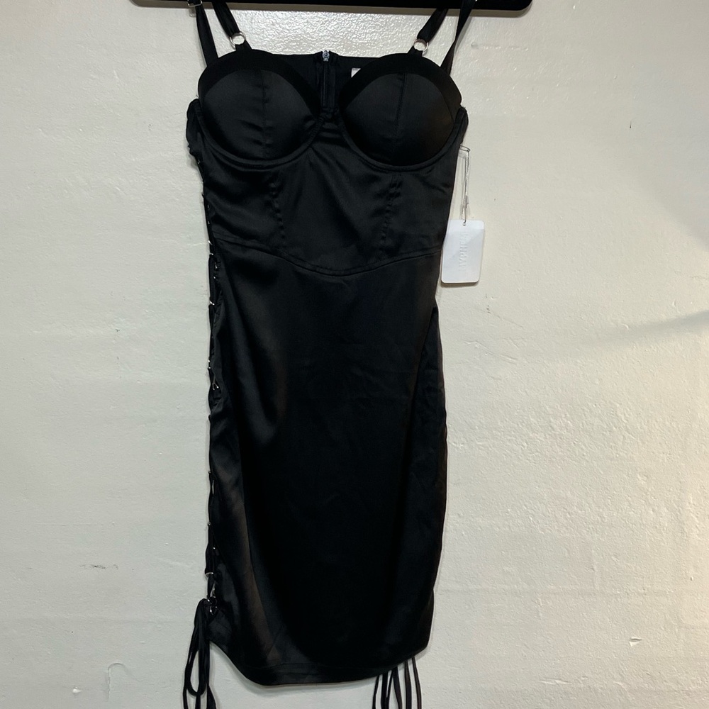 Sexy Satiny Corset mini dress M